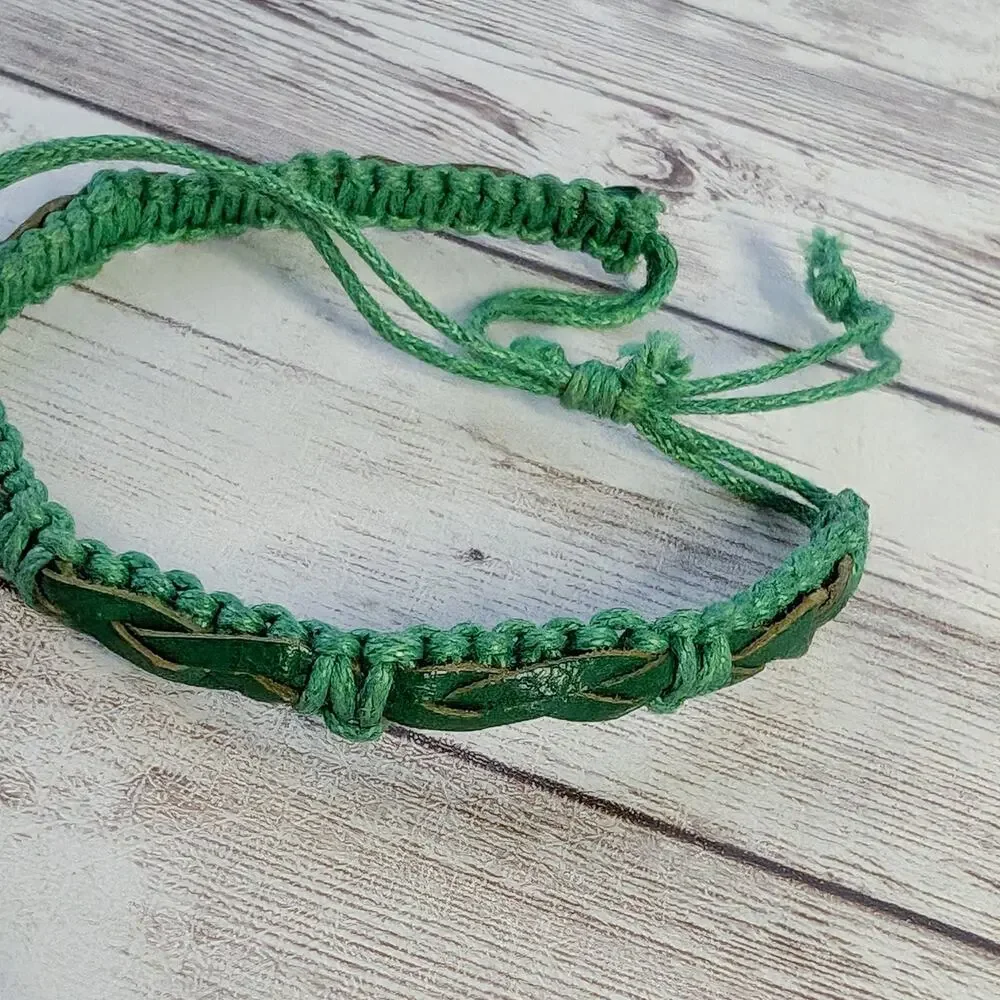 Green Cord Bracelet